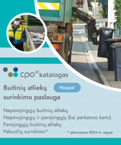 Buitinių atliekų surinkimo paslaugos modulio reklama