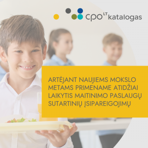 Informacija apie ugdymo paslaugų maitinimo modulį