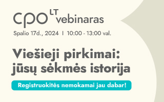 CPO LT 2024 m. vebinaro reklama