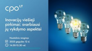 Kvietimas į mokymus apie inovacijų pirkimus